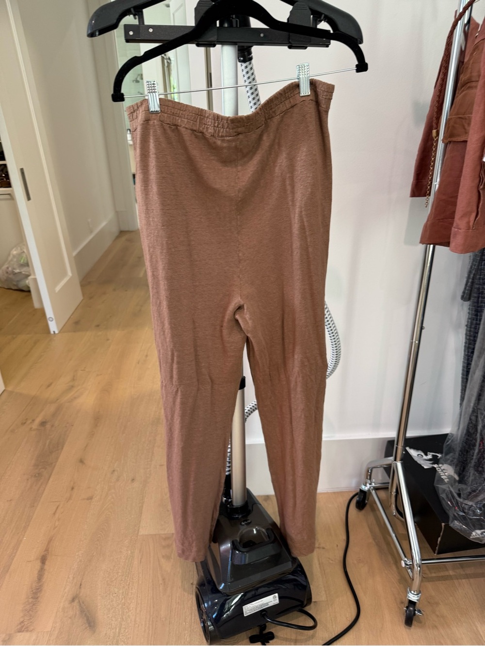 Majestic Filatures Brown Stretch Linen Wide-Leg Pants size 3 NWOT - Picture 7 of 7